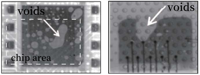 Solder paste voids