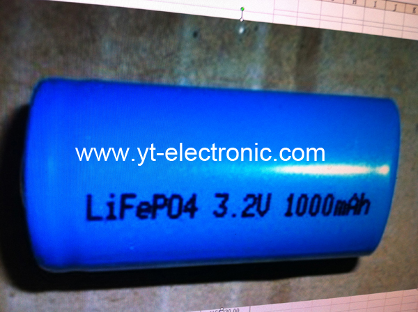 LiFeP04 3.2V 1000mAh