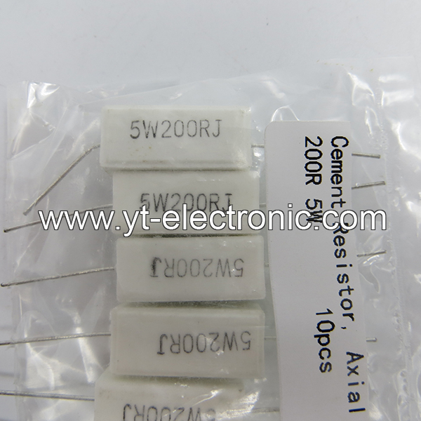 Cement Resistor, Axial 200R 5W